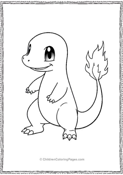 Charmander Cartoon Character Free PDF Printable