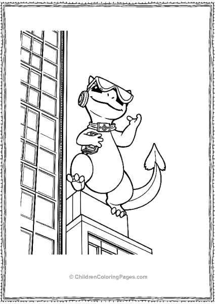 Charmander Scaling A Tall Building Free PDF Printable