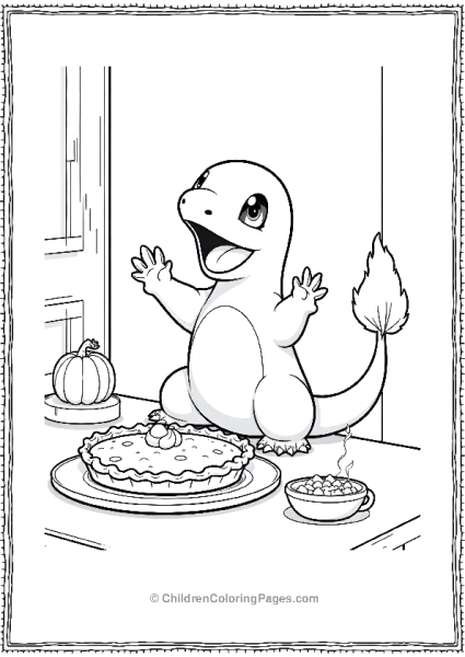 Charmander Thanksgiving Feast Free PDF Printable