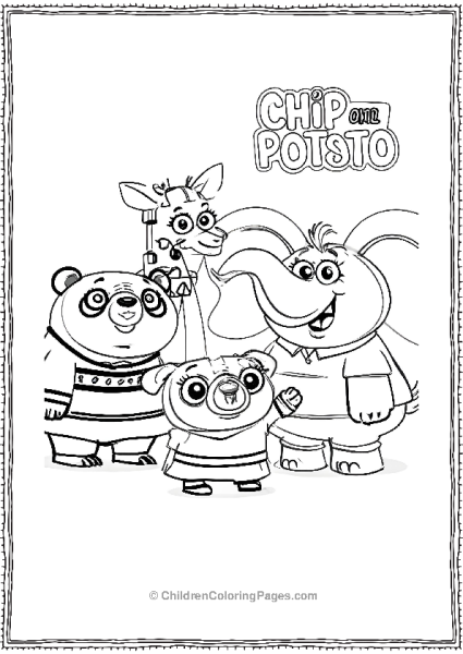 Chip And Potato Family Free PDF Printable