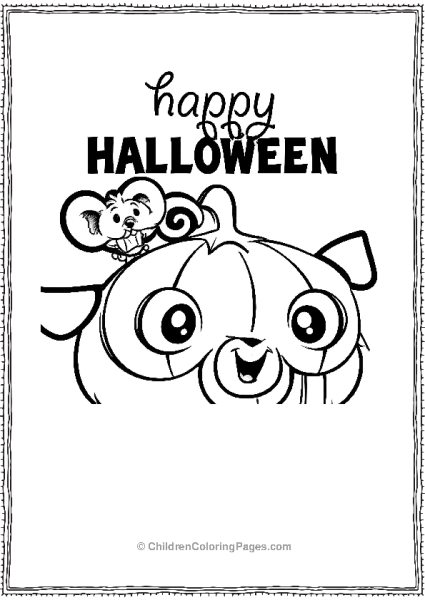 Chip And Potato Happy Halloween Page Free PDF Printable