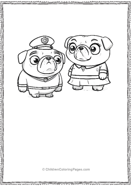 Chip And Potato Police Officer And Friend Free PDF Printable