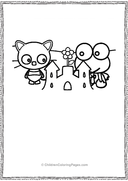 Chococat Building A Sand Castle Free PDF Printable