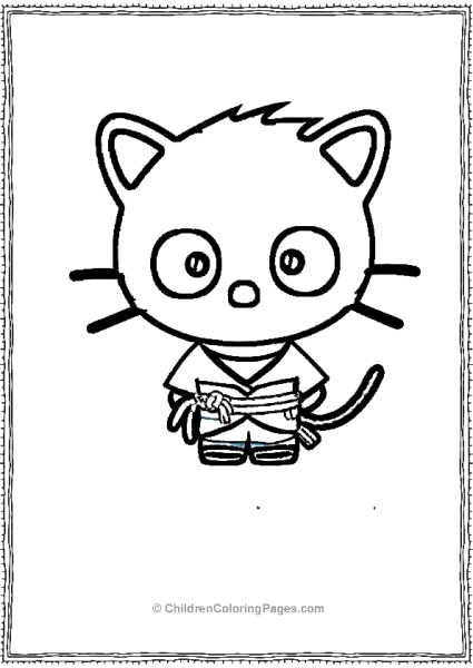 Chococat Dressed As A Ninja Free PDF Printable