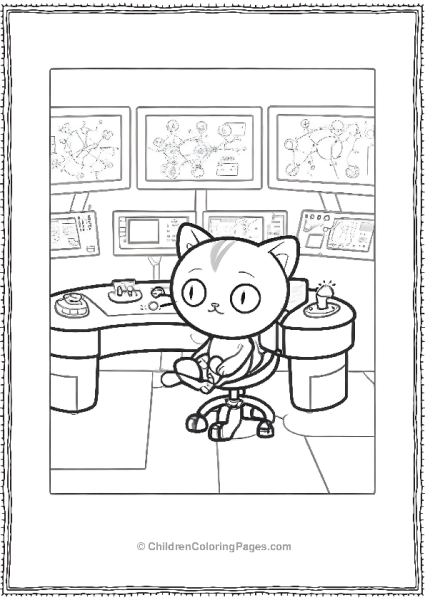 Chococat Playing Games With Joystick Free PDF Printable