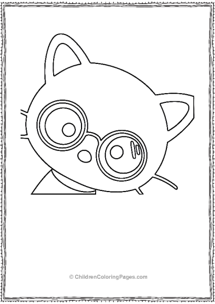 Chococat Wearing Glasses Free PDF Printable