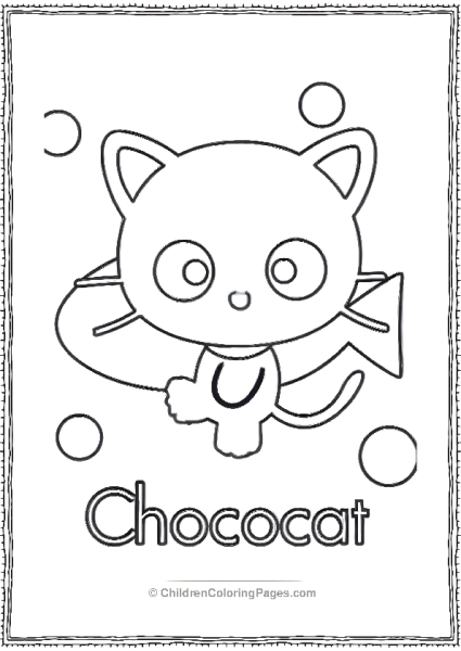 Chococat With Surfboard Free PDF Printable