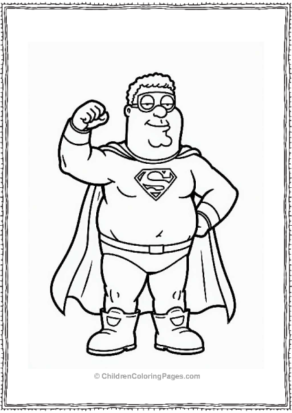 Cleveland Brown As A Superhero Free PDF Printable