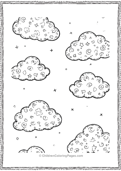 Cloudy Day Patterns Free PDF Printable