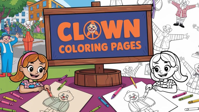 Clown Coloring Pages