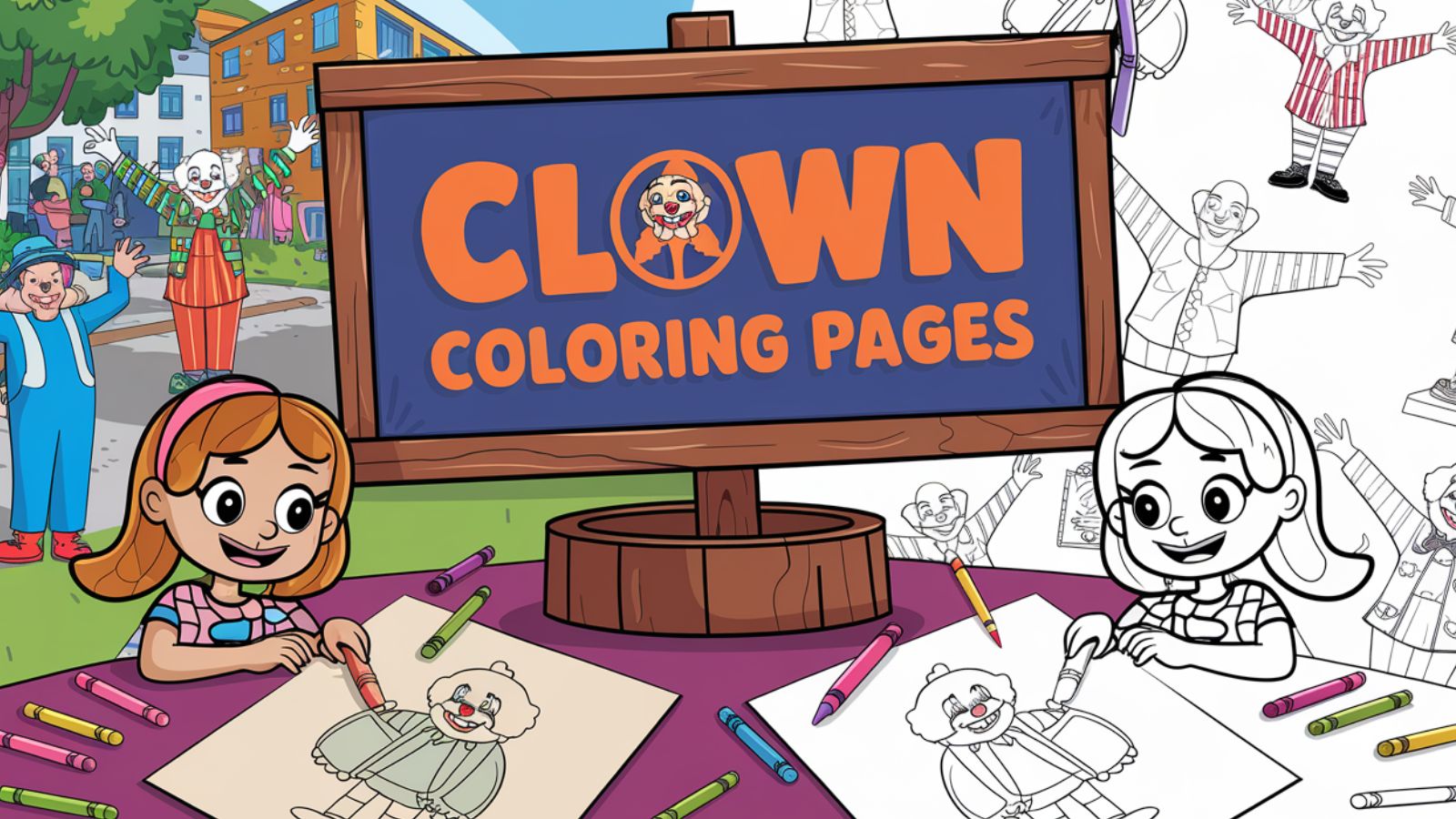 Clown Coloring Pages – Download Free PDFs For Kids 🎭