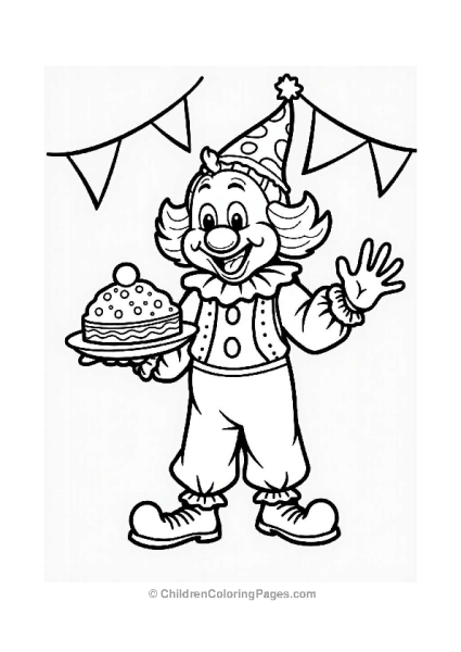 Clown With A Pie Free PDF Printable