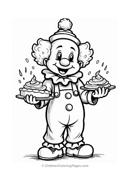 Clown With A Whipped Cream Pie Free PDF Printable