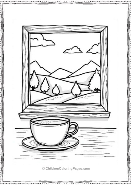 Coffee With A Scenic View Free PDF Printable