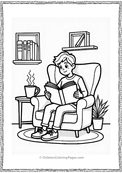 Cozy Reading With Coffee Free PDF Printable