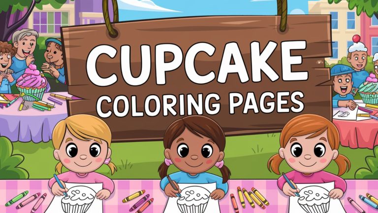 Cupcake Coloring Pages