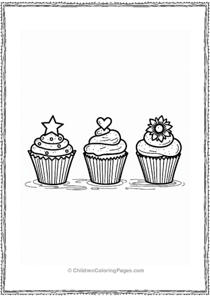 Cupcake Parade With Miniature Designs Free PDF Printable