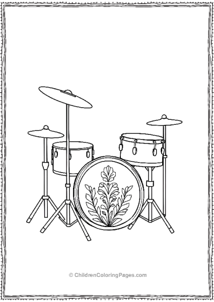 Decorated Drum Set Inspired By Cocos Themes Free PDF Printable