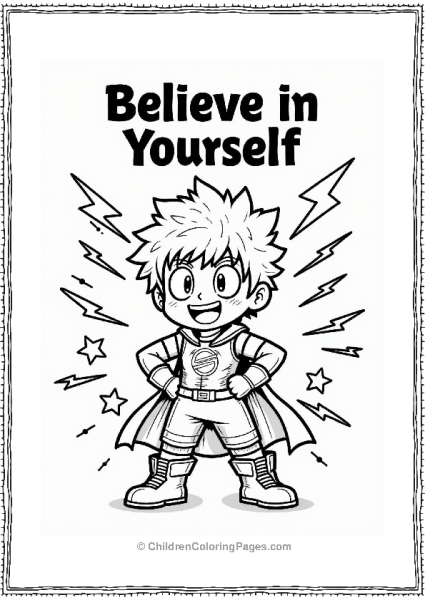 Deku Believe In Yourself Free PDF Printable