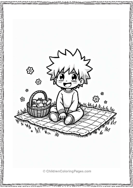 Deku Enjoying A Picnic Free PDF Printable