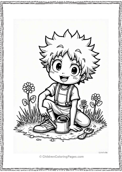 Deku Gardening In A Small Garden Free PDF Printable