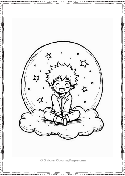 Deku In A Dream Bubble Free PDF Printable