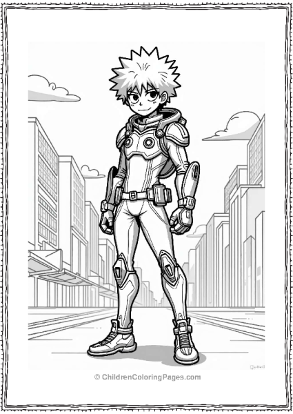 Deku In A Futuristic Suit Free PDF Printable