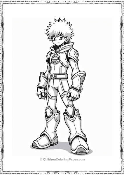 Deku In His Updated Hero Costume Free PDF Printable