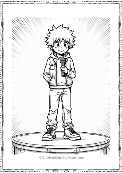 Deku Inspiring Others On Stage Free PDF Printable