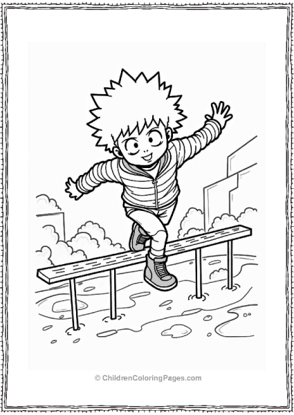 Deku Navigating The Obstacle Course Free PDF Printable