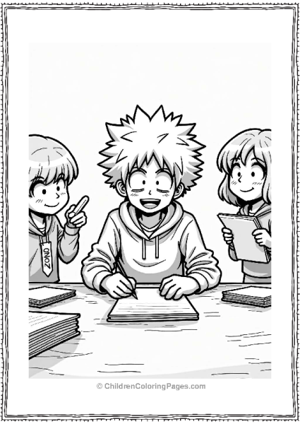 Deku Signing Autographs With Fans Free PDF Printable