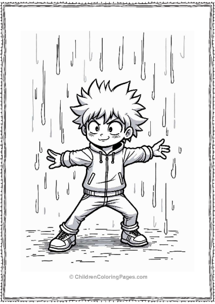 Deku Training In The Rain Free PDF Printable