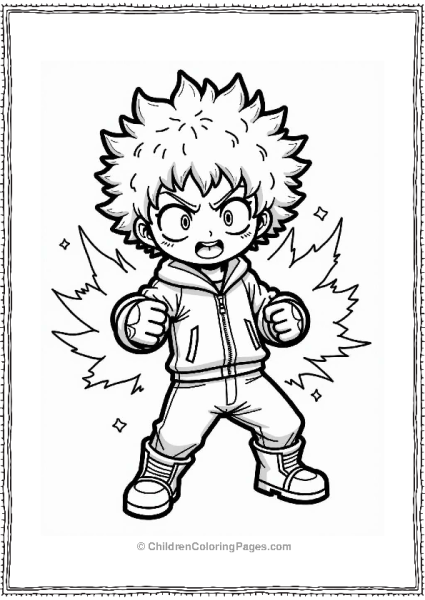 Deku’s Full Cowling Illustration Free PDF Printable