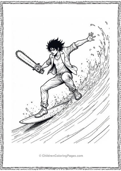 Denji Surfing Free PDF Printable