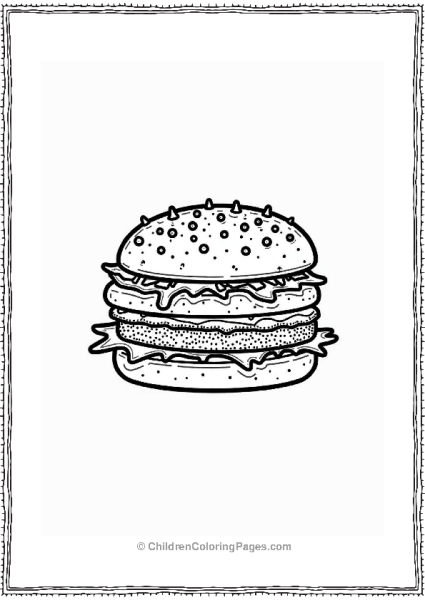 Dessert Burger With Ice Cream Free PDF Printable