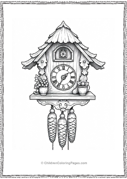 Detailed Cuckoo Clock An Intricate Design Free PDF Printable