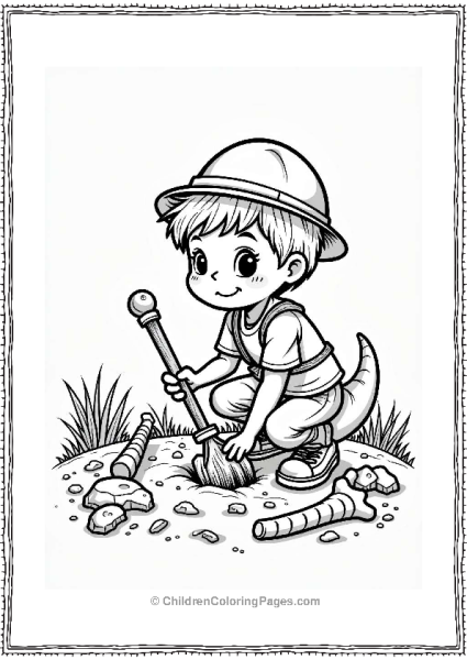 Digging For Fossils Free PDF Printable