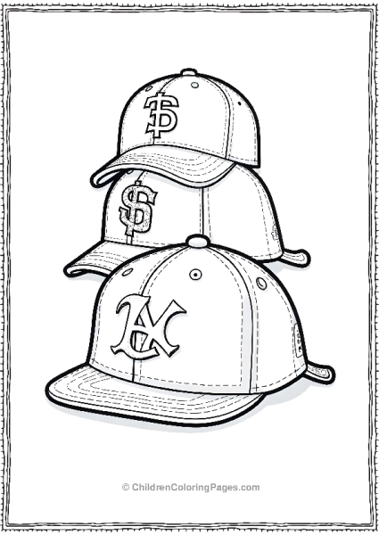 Display Of Baseball Hats Free PDF Printable