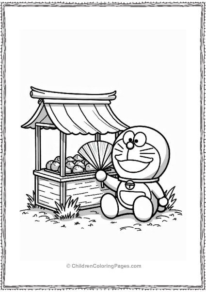 Doraemon At Summer Festival Free PDF Printable