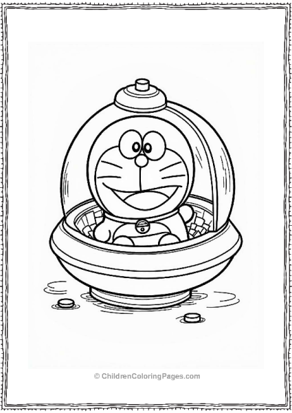 Doraemon In A Time Machine Free PDF Printable