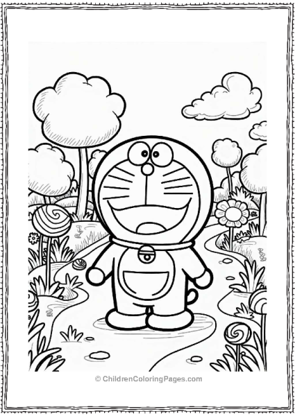 Doraemon In Candyland Free PDF Printable