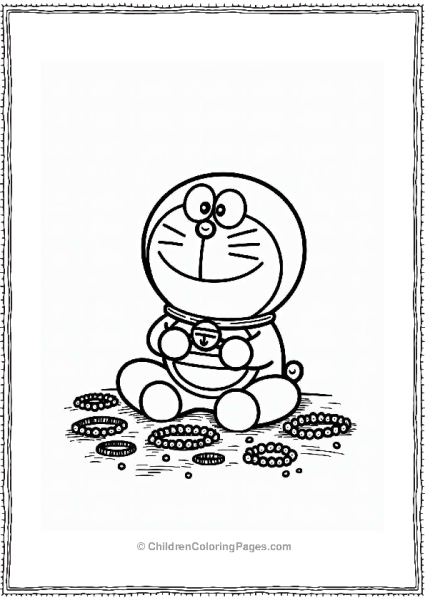 Doraemon Making Friendship Bracelets Free PDF Printable