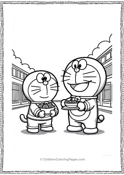 Doraemon Saves The Day At School Free PDF Printable