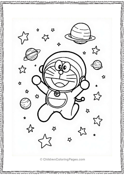 Doraemon Exciting Space Journey Free PDF Printable