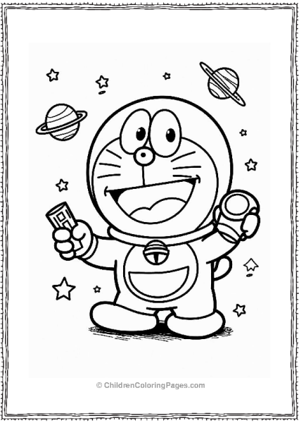 Doraemon Galactic Gadget In Space Free PDF Printable