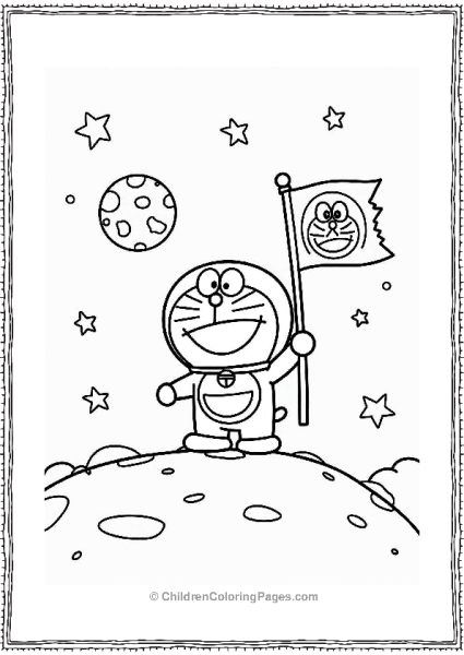 Doraemon Moon Adventure Free PDF Printable