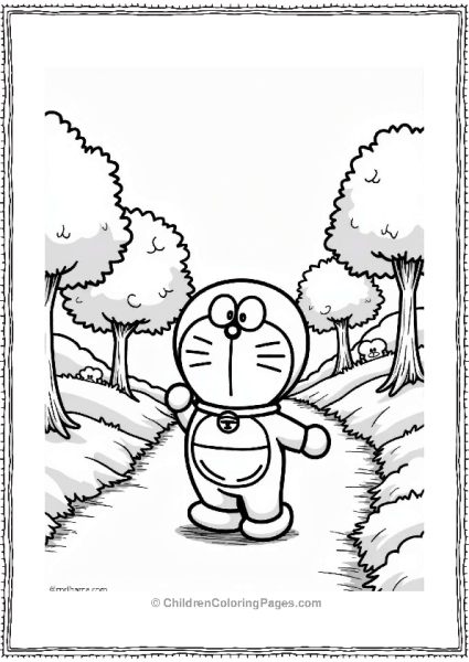 Doraemon Nature Walk Free PDF Printable