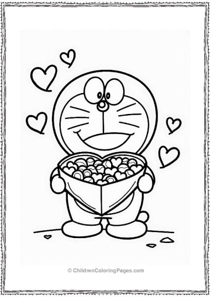 Doraemon Valentines Day Surprise Free PDF Printable