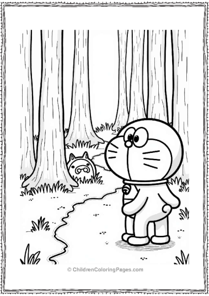 Dorami Exploring The Forest Free PDF Printable