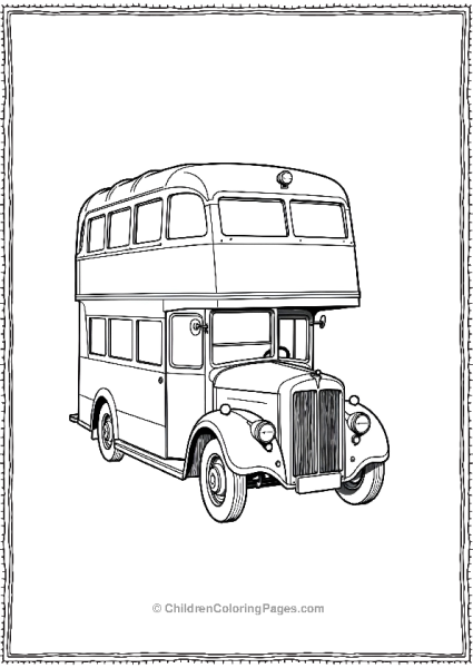 Double Decker Ambulance Free PDF Printable